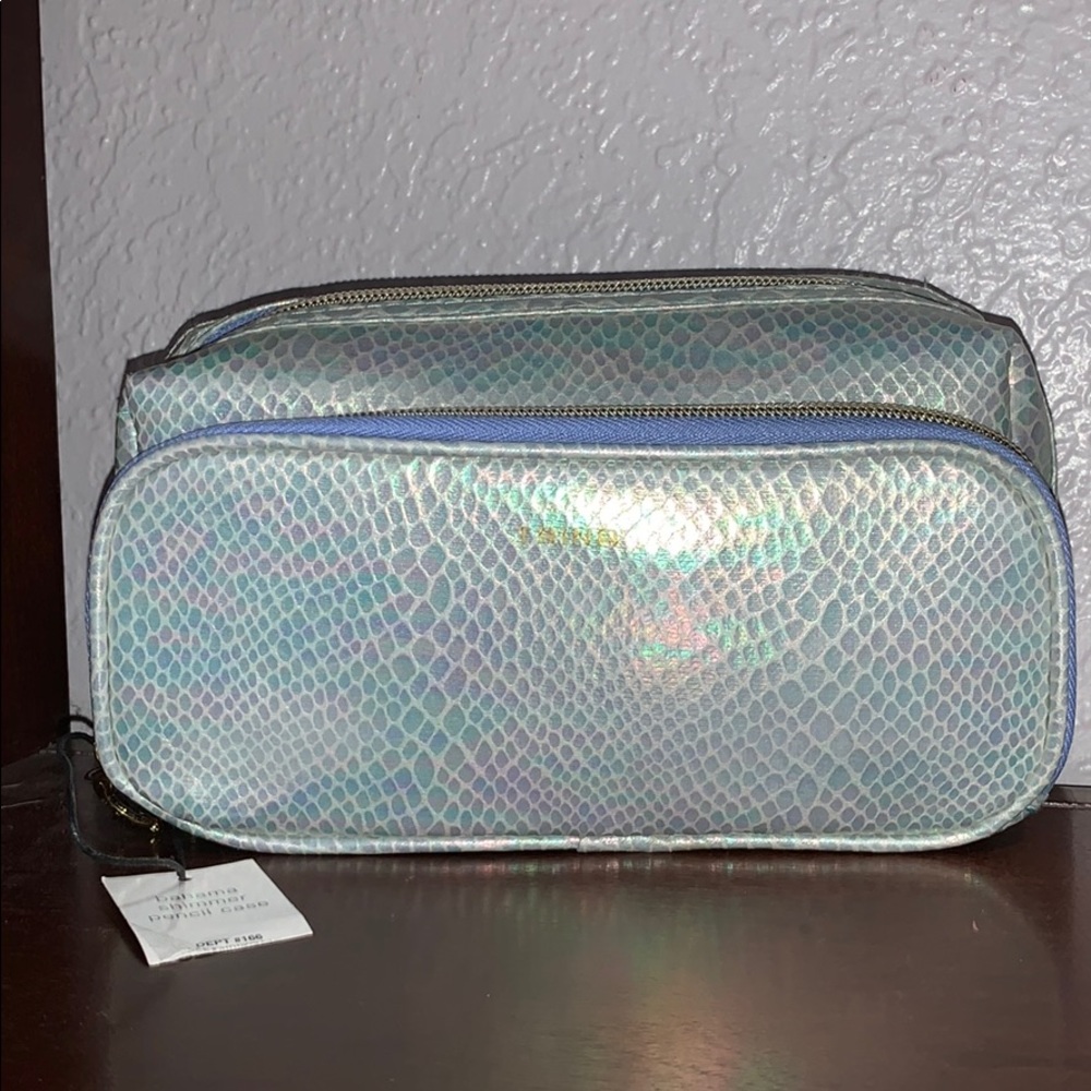 Shimmer Iridescent Pencil/Makeup Bag - DoubleZip